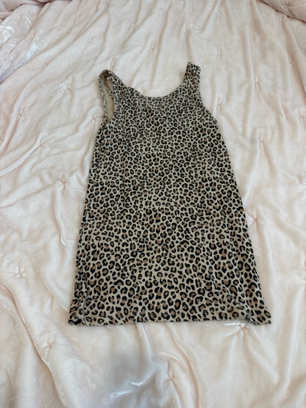 a new day Leopard Print Tank Top - Beige and Black